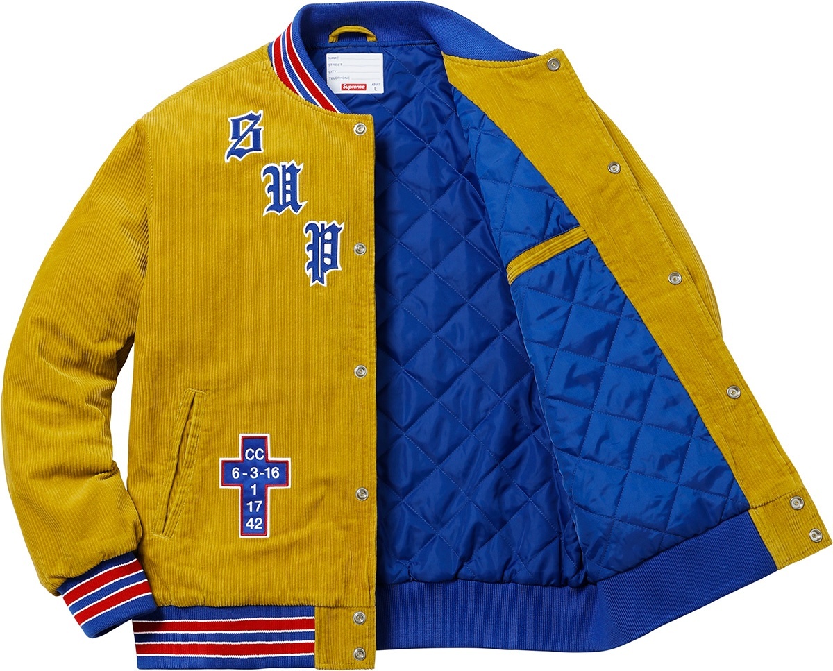 Old English Corduroy Varsity Jacket view 17